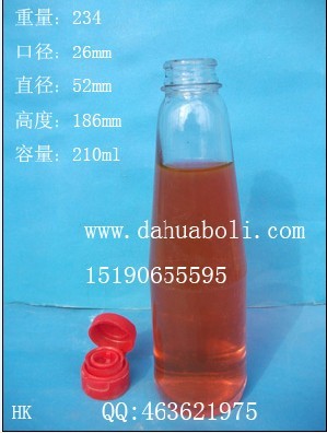 210ml錐形麻油玻璃瓶