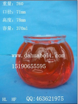 370ml鬼臉工藝玻璃燭臺(tái)