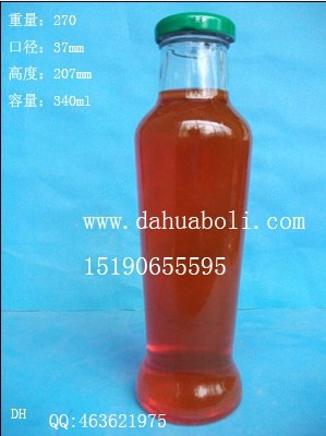 340ml果茶飲料玻璃瓶