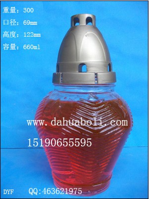 660ml出口玻璃燭臺(tái)