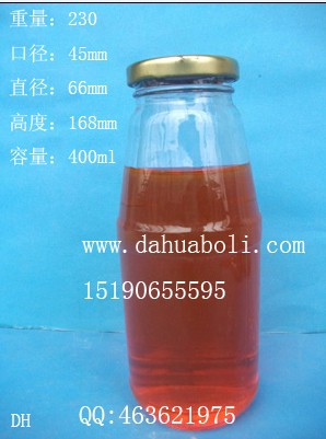 400ml果茶飲料玻璃瓶