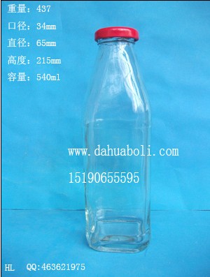 540ml果汁飲料玻璃瓶