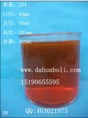 460ml直筒玻璃燭臺(tái)