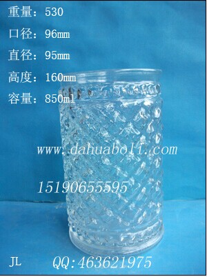 850ml工藝玻璃燭臺