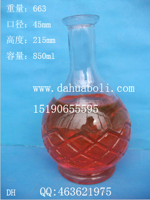 850ml出口工藝酒瓶