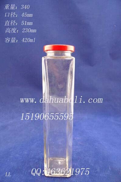 420ml長方形果汁飲料瓶