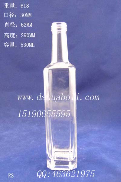 500ml長方形厚底橄欖油瓶