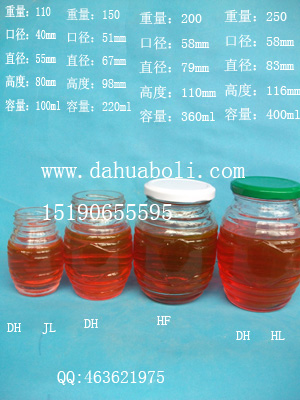 熱銷蜂蜜玻璃瓶