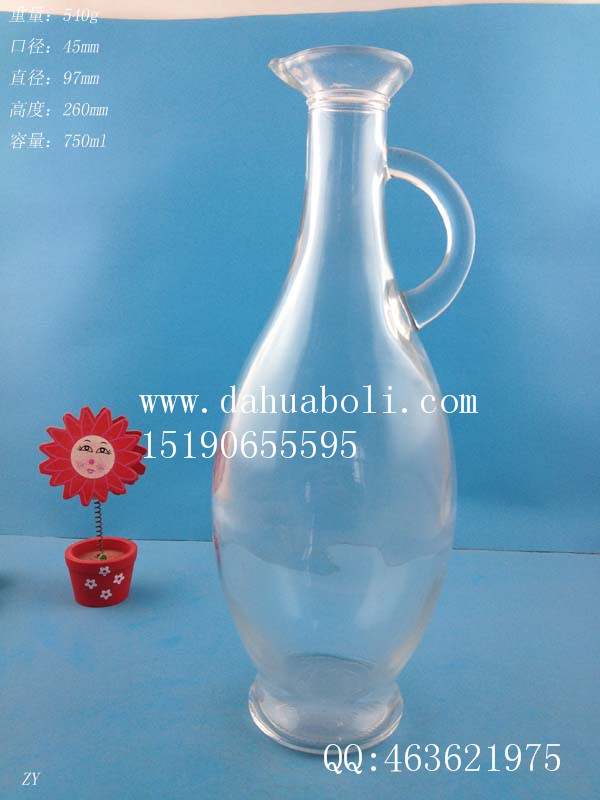 750ml鴨嘴橄欖油玻璃瓶