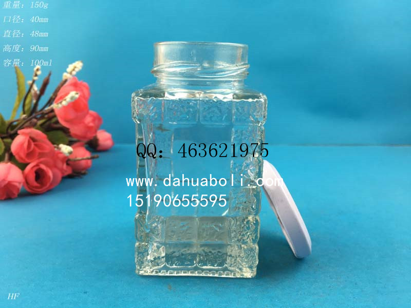 100ml方醬菜玻璃瓶