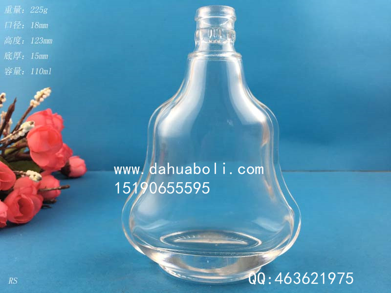 100ml扁葫蘆玻璃酒瓶