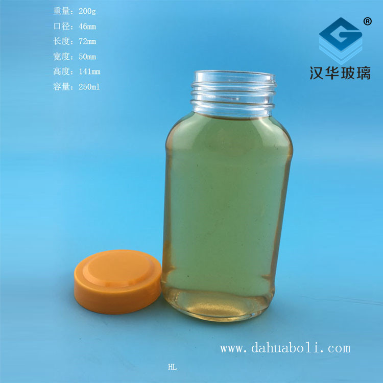 250ml橢圓蜂蜜玻璃瓶