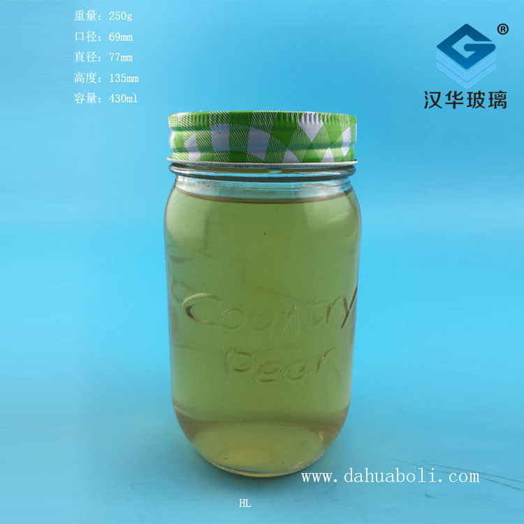 430ml圓蜂蜜玻璃瓶