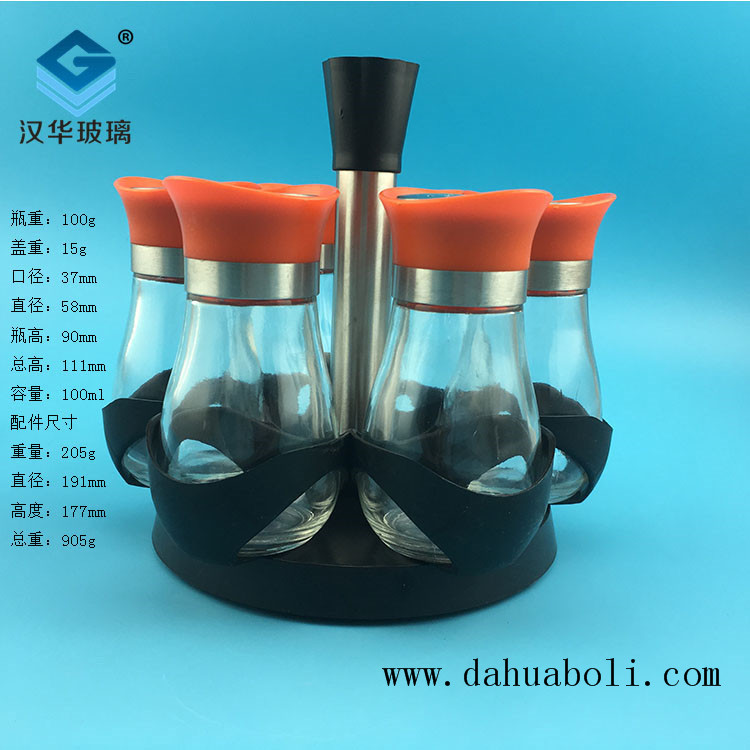 100ml胡椒粉玻璃瓶套裝             