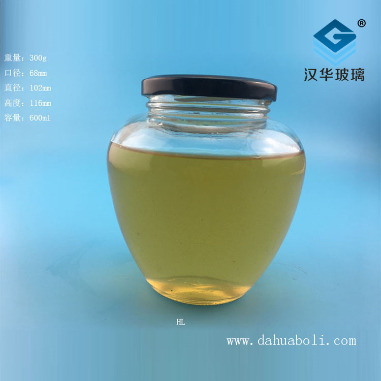 600ml燒雞玻璃罐醬菜瓶