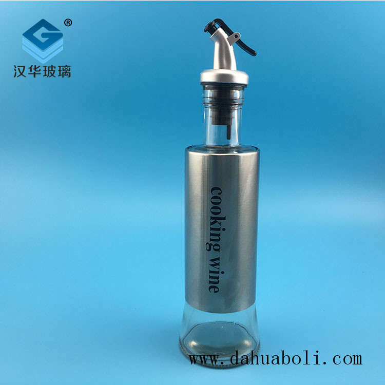 300ml不銹鋼橄欖油玻璃瓶