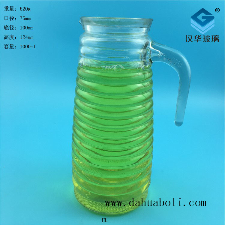 1000ml螺紋玻璃冷水壺