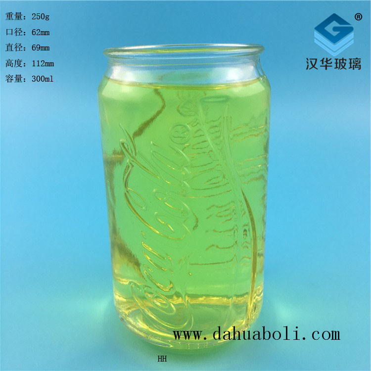 300ml可樂玻璃飲料瓶