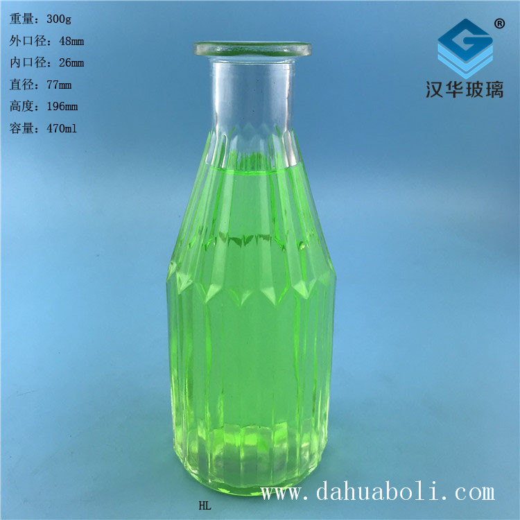 470ml工藝玻璃酒瓶