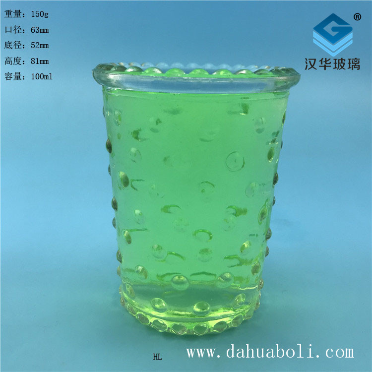 100ml麻點(diǎn)玻璃燭臺