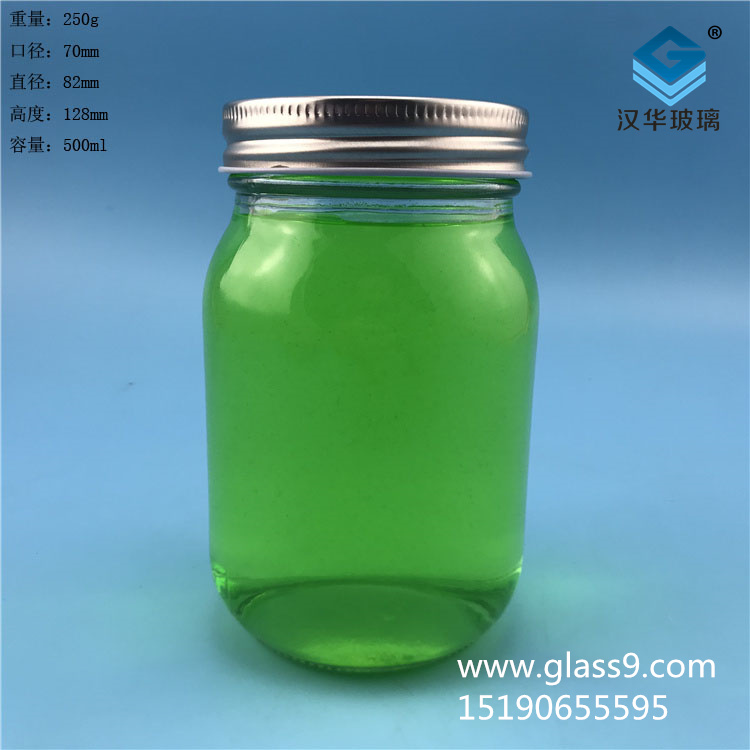 500ml方圓蜂蜜玻璃瓶