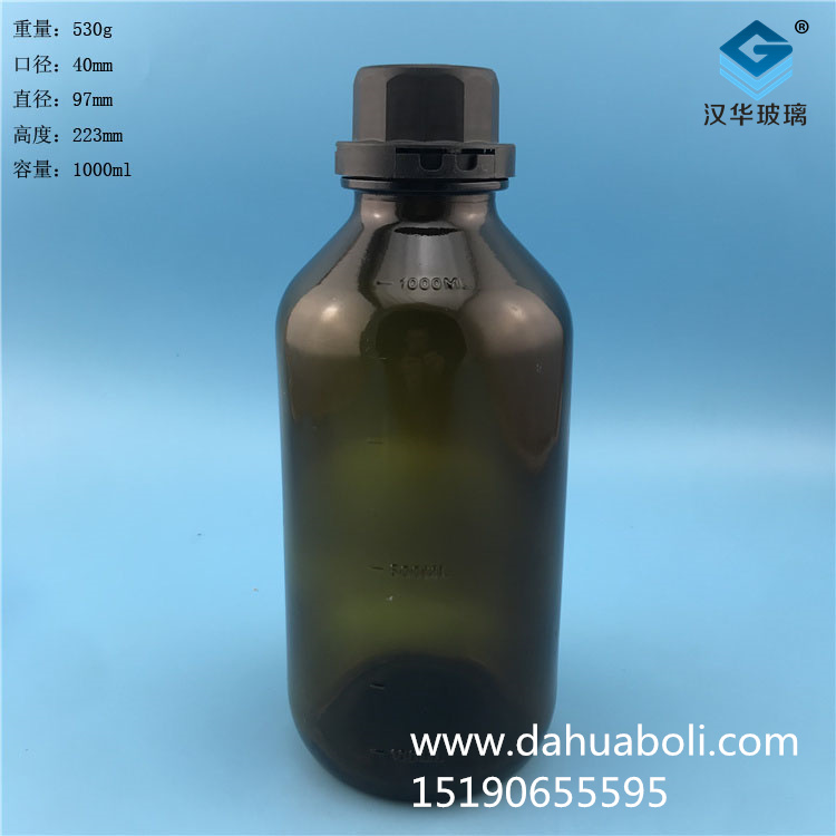 1000ml茶色試劑玻璃瓶