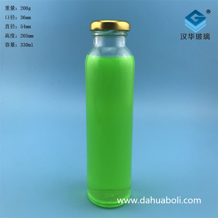 330ml絲口冷泡茶飲料玻璃瓶