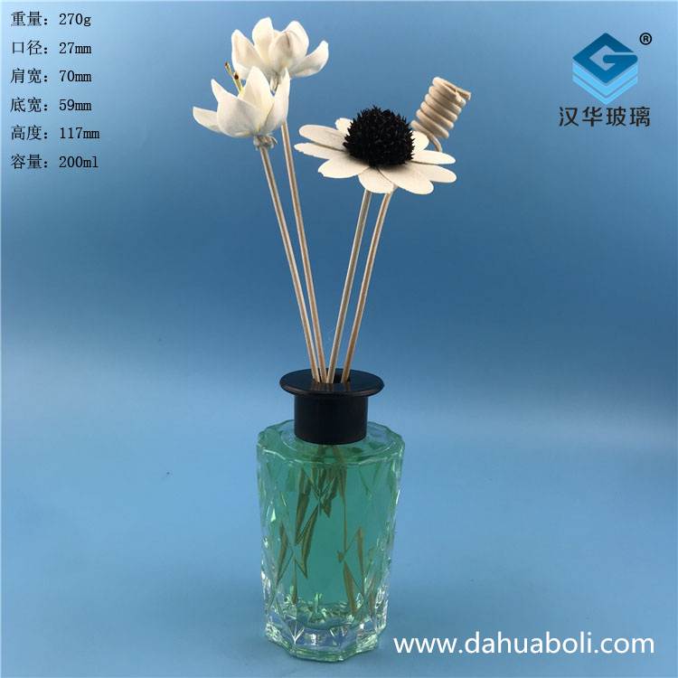 200ml菱形玻璃香薰瓶