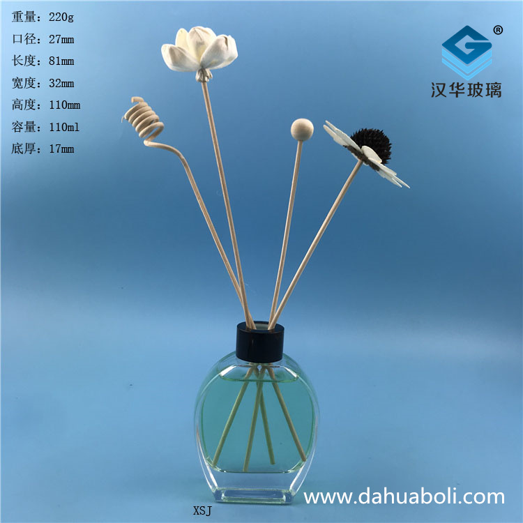 100ml絲口扁香薰玻璃瓶