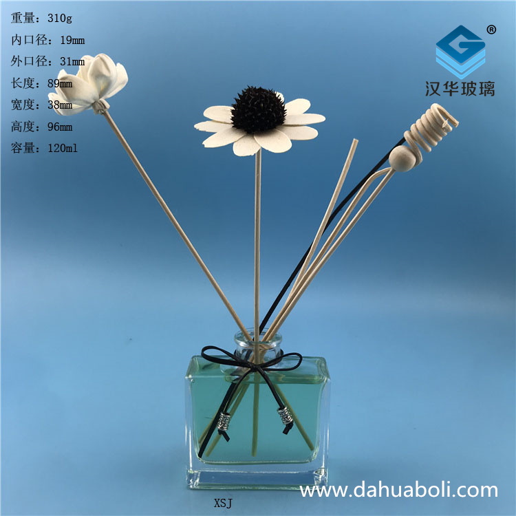 120ml平口長方形香薰玻璃瓶