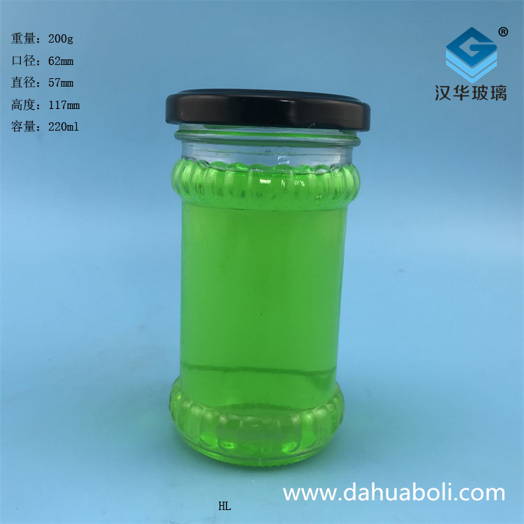 220ml花邊醬菜玻璃瓶