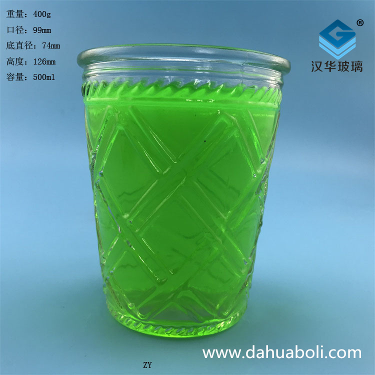 500ml玻璃蠟燭罐