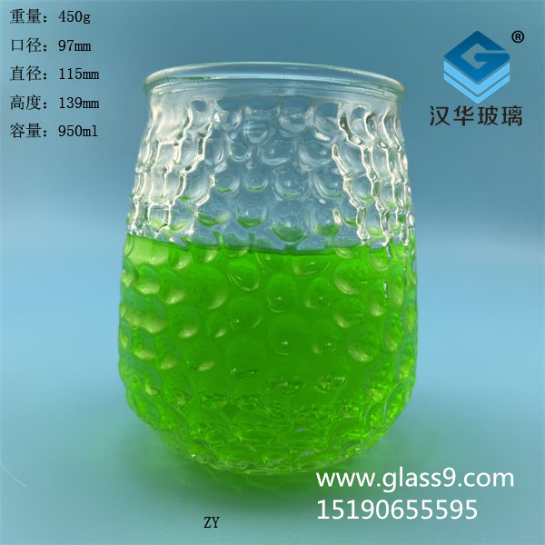 950ml大容量玻璃燭臺(tái)罐