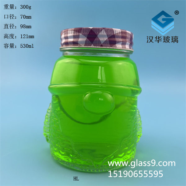 500ml圣誕老人梅森玻璃罐
