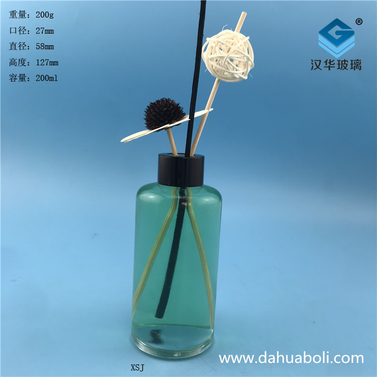 200ml圓柱形無(wú)火藤條玻璃香薰瓶