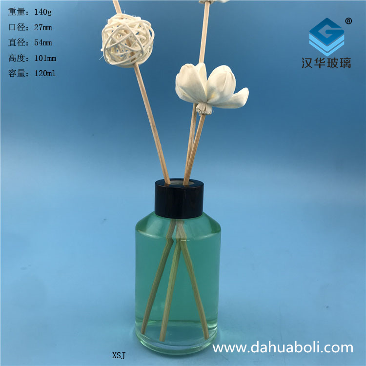 120ml圓柱形無(wú)火藤條香薰玻璃瓶