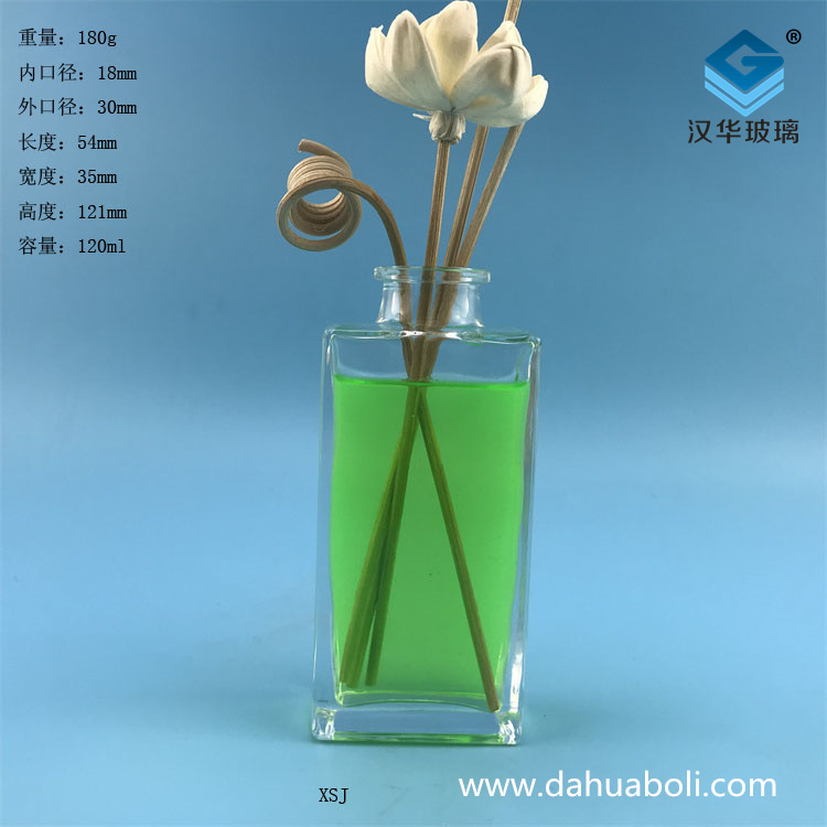 120ml平口長方形玻璃香薰瓶