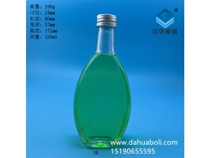 熱銷(xiāo)200ml玻璃扁酒瓶