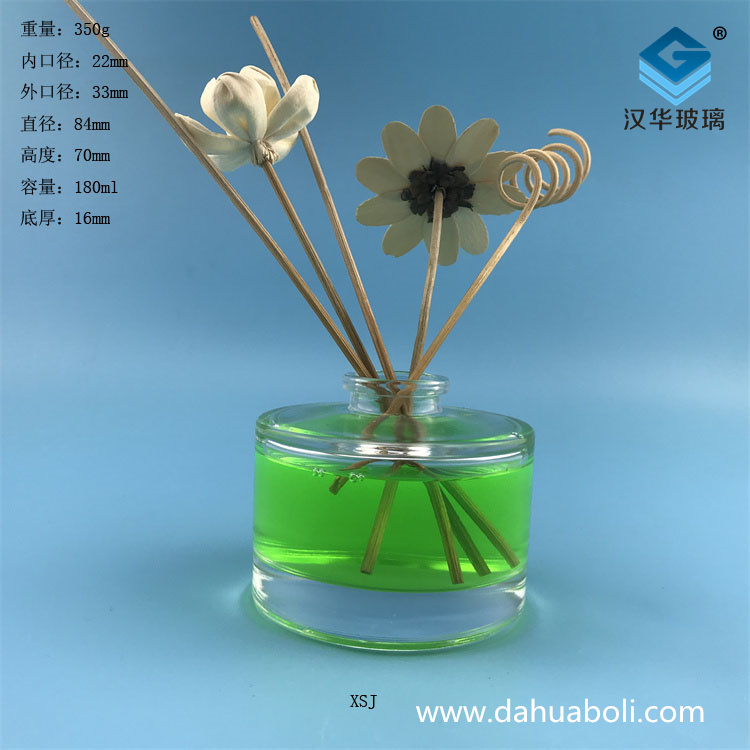 180ml木塞口圓形香薰玻璃分裝瓶